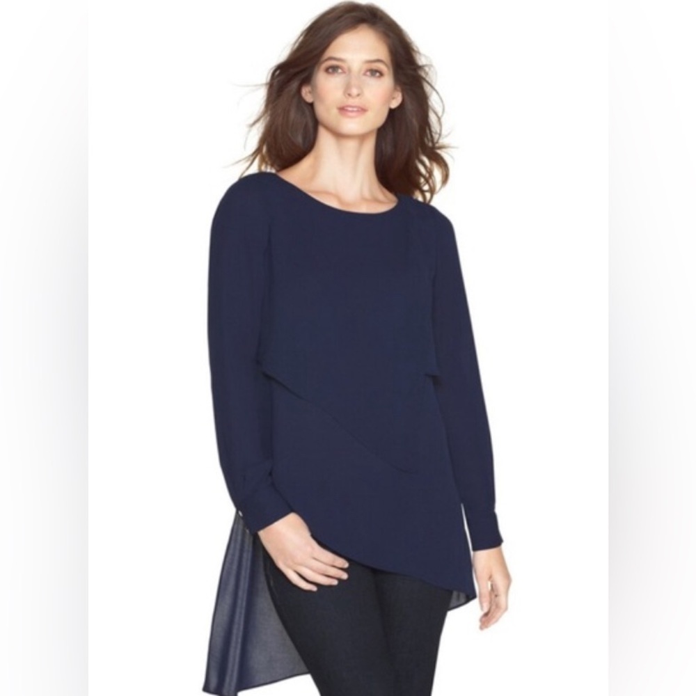 WHBM - Asymmetric Layered Tunic Blouse